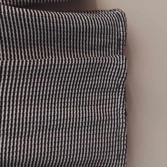 CABI S Fergie Turtleneck B/W Striped LS Split Hem Cotton Longline Sweater - Picture 6 of 12